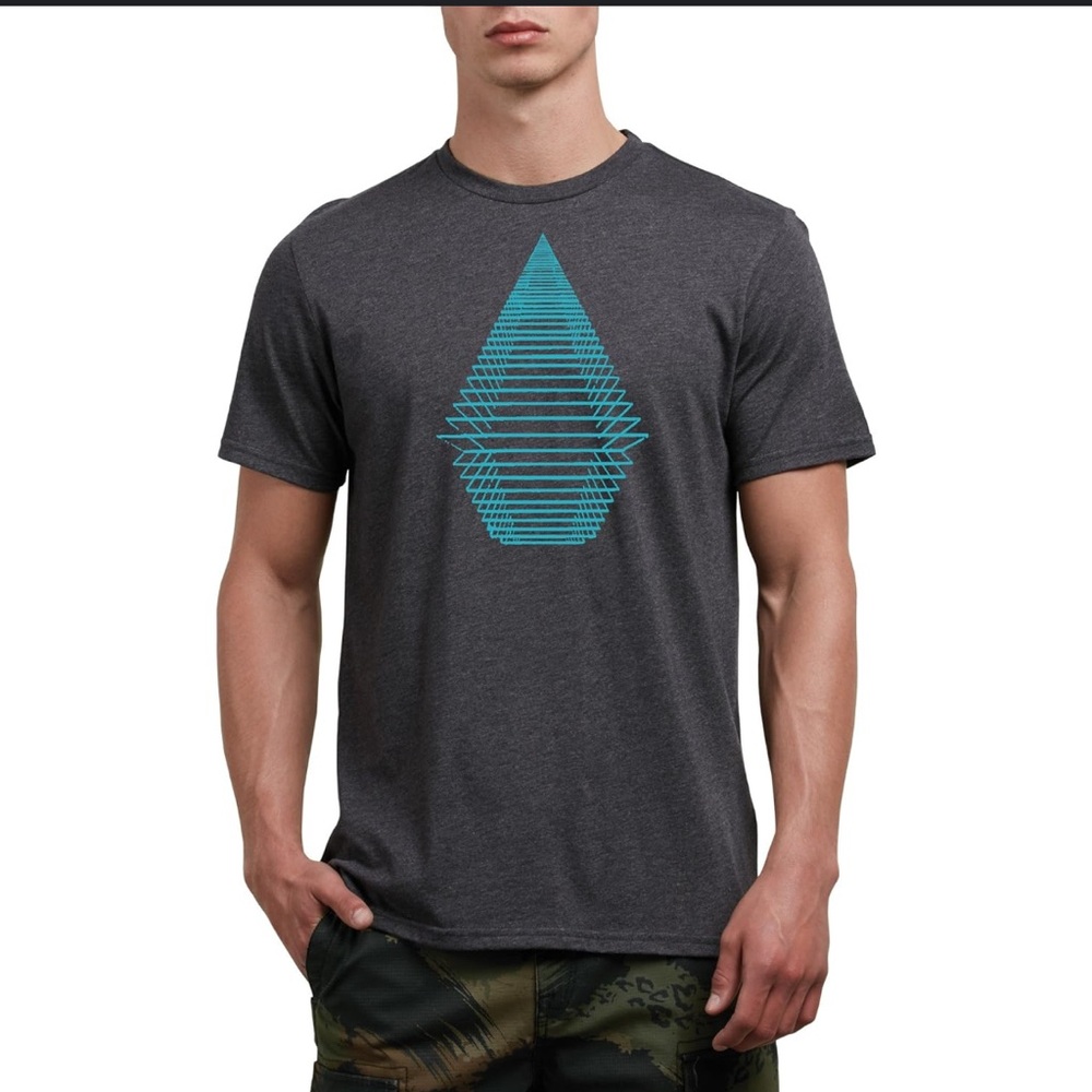 Vintage‎ Volcom Men's Digital Stone Short Sleeve T-Shirt - Size Large